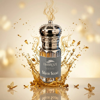 Embroze Silver Scent attar, fresh long-lasting fragrance for men.