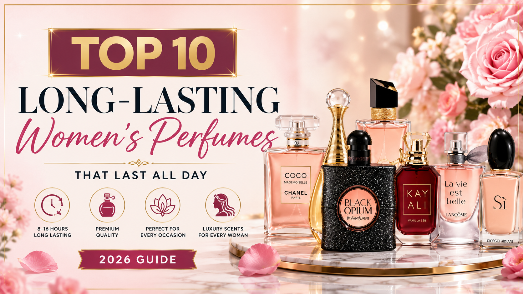 Top 10 Long-Lasting Women's Perfumes